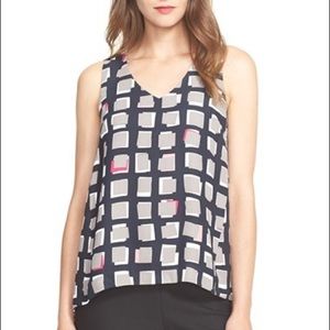 Kate Spade Abstract Sweets Sleeveless Blouse